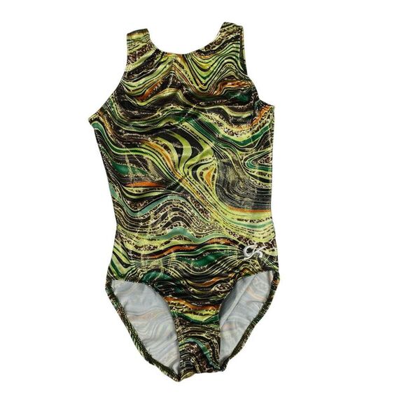 GK Metallic Gymnastics Dance Leotard Size AXS Adult Extra Small - Picture 1 of 8